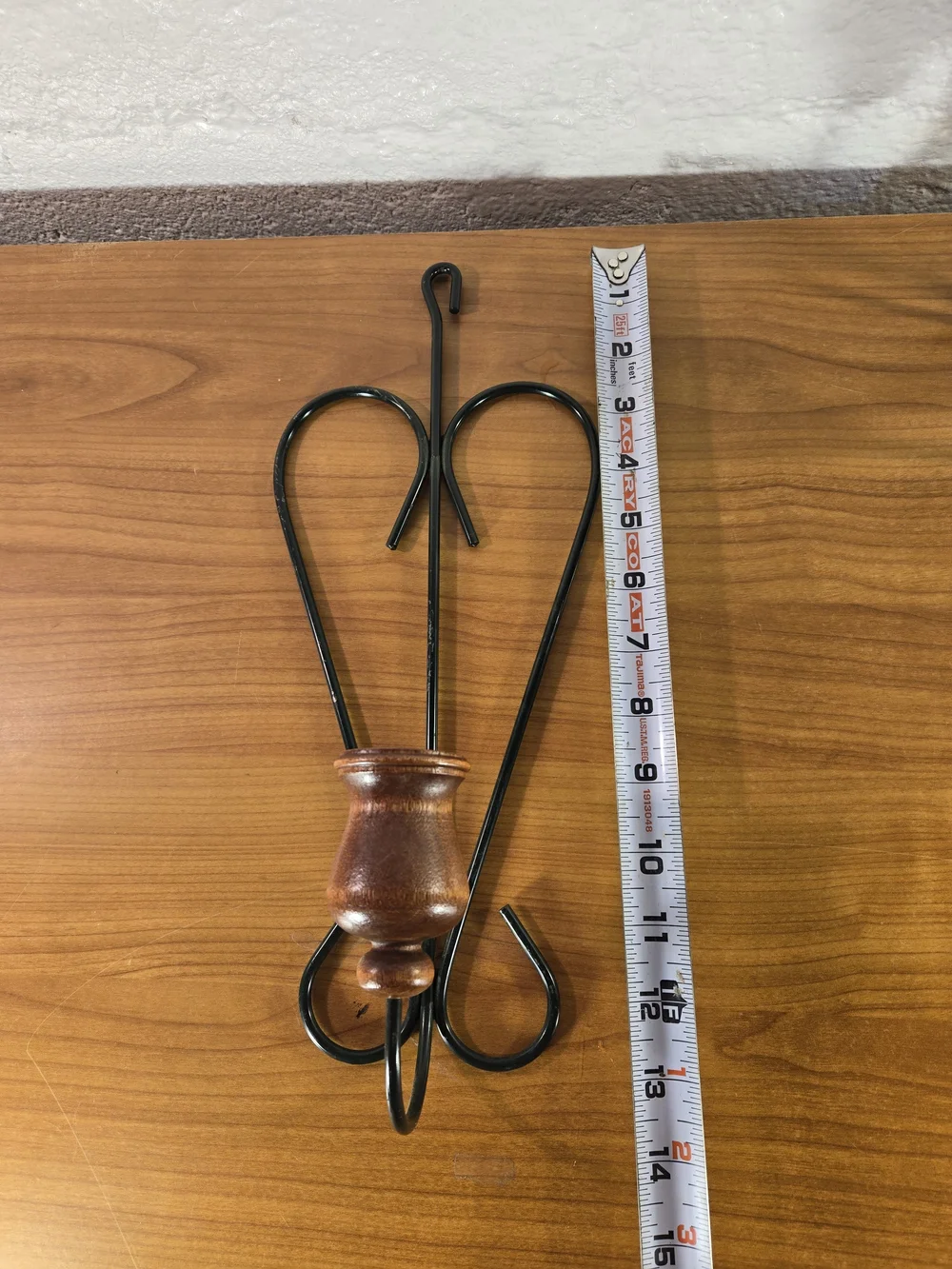 Rustic Heart Metal & Wood Wall Sconce Pair Taper Candle Holders Green